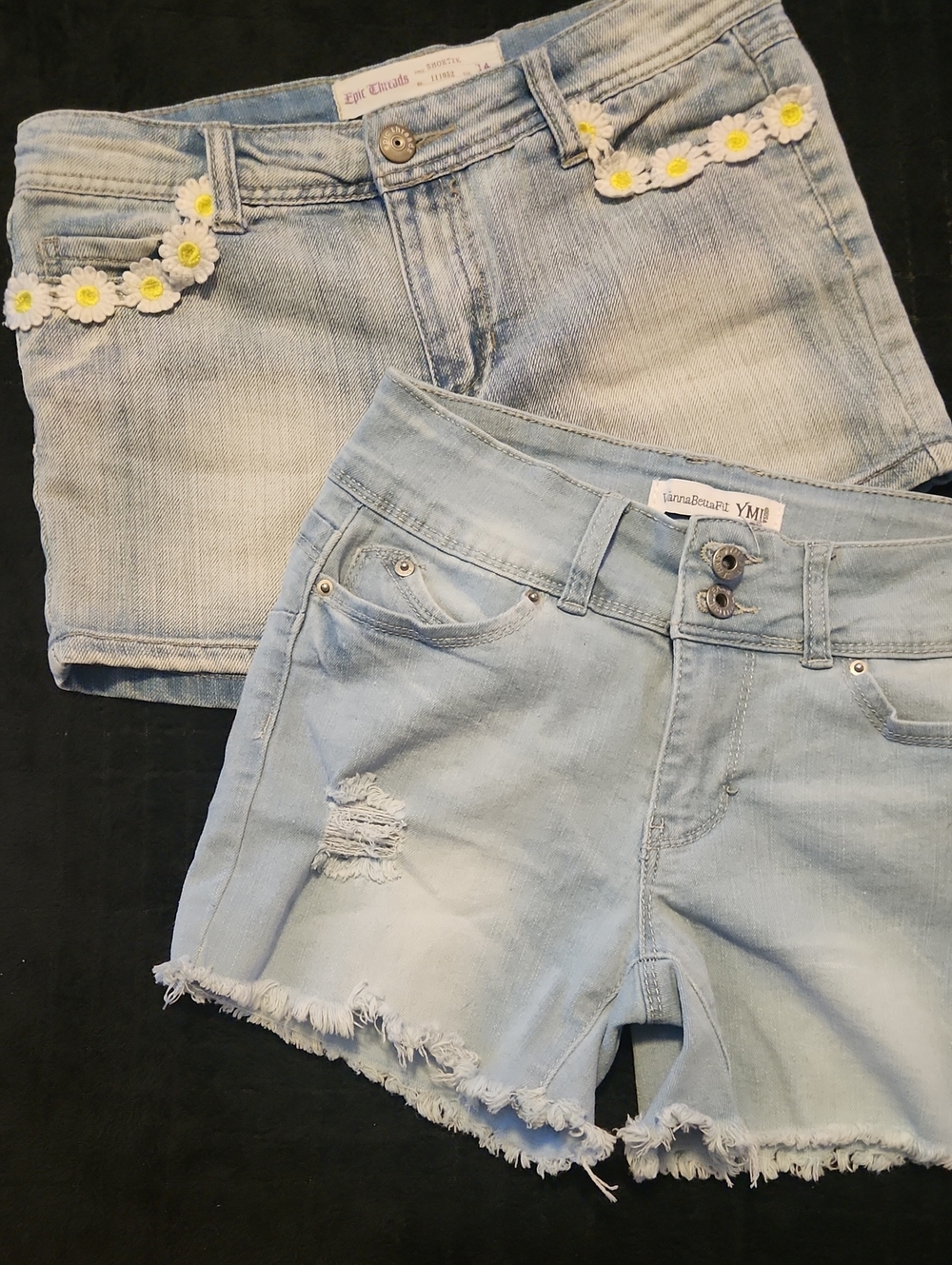 Light Blue Denim Kids' Shorts
